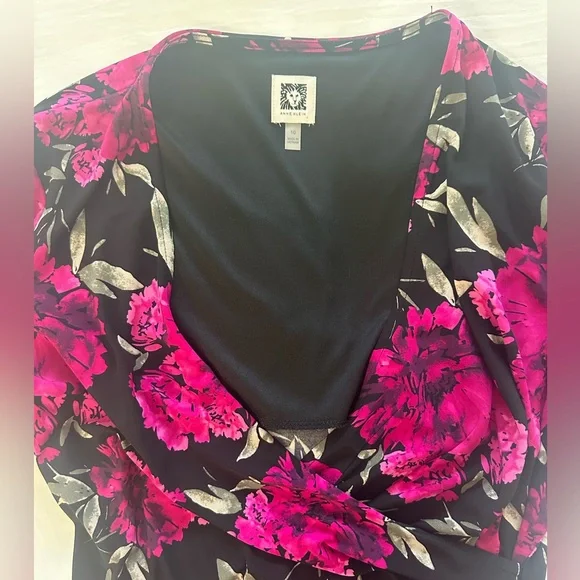 Anne Klein Pink and Black Dress - Picture 4 of 9